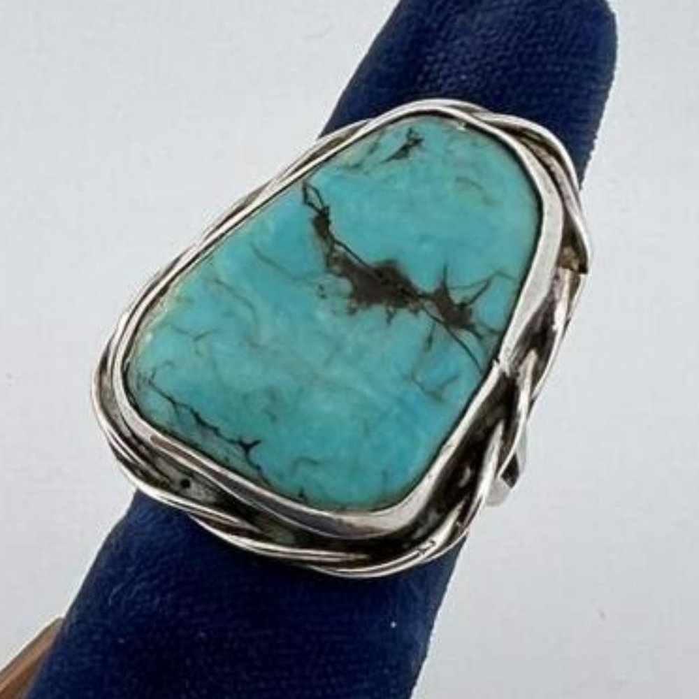 Navajo Sterling Silver Turquoise Ring